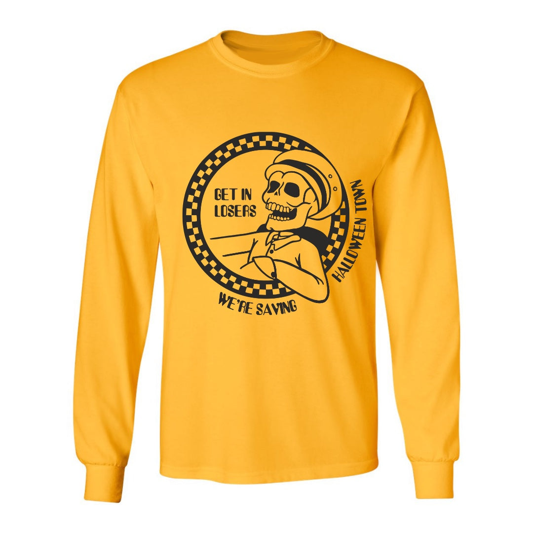 Benny is a Mean Girl : Get In Loser Cab Yellow Crewneck